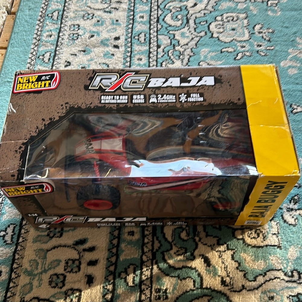 NEW BRIGHT R/C RADIO CONTROL RED  BLACK BAJA BUGGY
